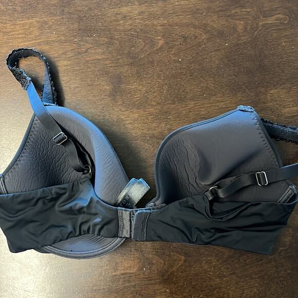 Natori Black Lace Strap Lined Underwired Bra 36C - Picture 3 of 5